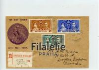 1937 BRITISH GUIANA FDC/REG/KGVI 2SCAN