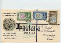 1949 BERMUDA/CANADA KGVI/FDC/REG 2SCAN