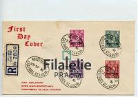 1951 ST.LUCIA/CANADA KGVI/FDC/REG 2SCAN