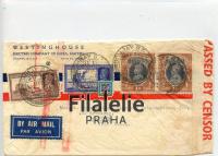 1940 INDIA/US KGVI/CENSOR