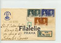 1937 GOLD COAST/CANADA REG/KGVI/FDC