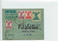 1949 INDIA/US AirLetter/KGVI