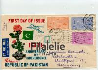 1957 PAKISTAN/GERMANY REG/FDC/2SCAN