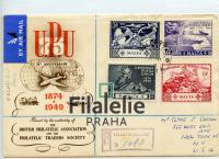 1949 MALTA/US FDC/REG/2SCAN