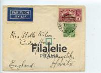 1932 INDIA/ENGLAND KGV/AIR 2SCAN