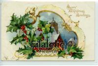 1908 XMAS/US/EMBOSS POST/2SCAN