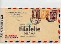 1942 PERU/US CENSOR/AIR