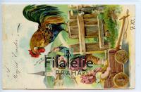1907 EASTER/US/EMBOSS POST/2SCAN