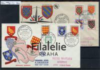 1954 FRANCE/HERALDIC/2FDC 1025/31