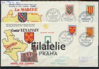 1955 FRANCE/HERALDIC/4FDC 1072/5