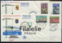 1958 FRANCE/CITY/4FDC 1188/91