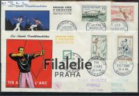 1958 FRANCE/SPORT/4FDC 1197/1200