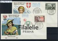 1960 FRANCE/WOMAN/2FDC 1294/5