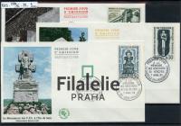 1962 FRANCE/MONUMENT/3FDC 1389/91