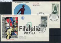 1964 FRANCE/LIBERTY/2FDC 1463/4