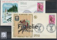 1968 FRANCE/SKI/2FDC 1614 I/II