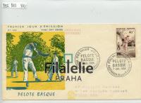 1956 FRANCE/PELOTE/FDC 1101