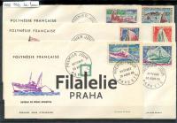 1966 POLYNESIE/BOAT/6FDC 56/61